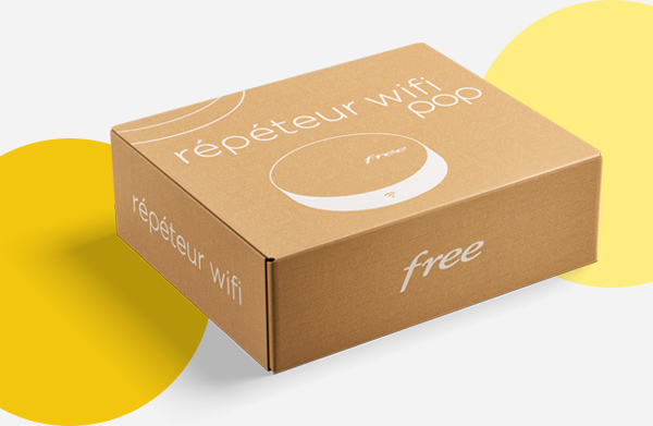 Support Mural Répéteur Wifi Free Freebox pop sans perçage